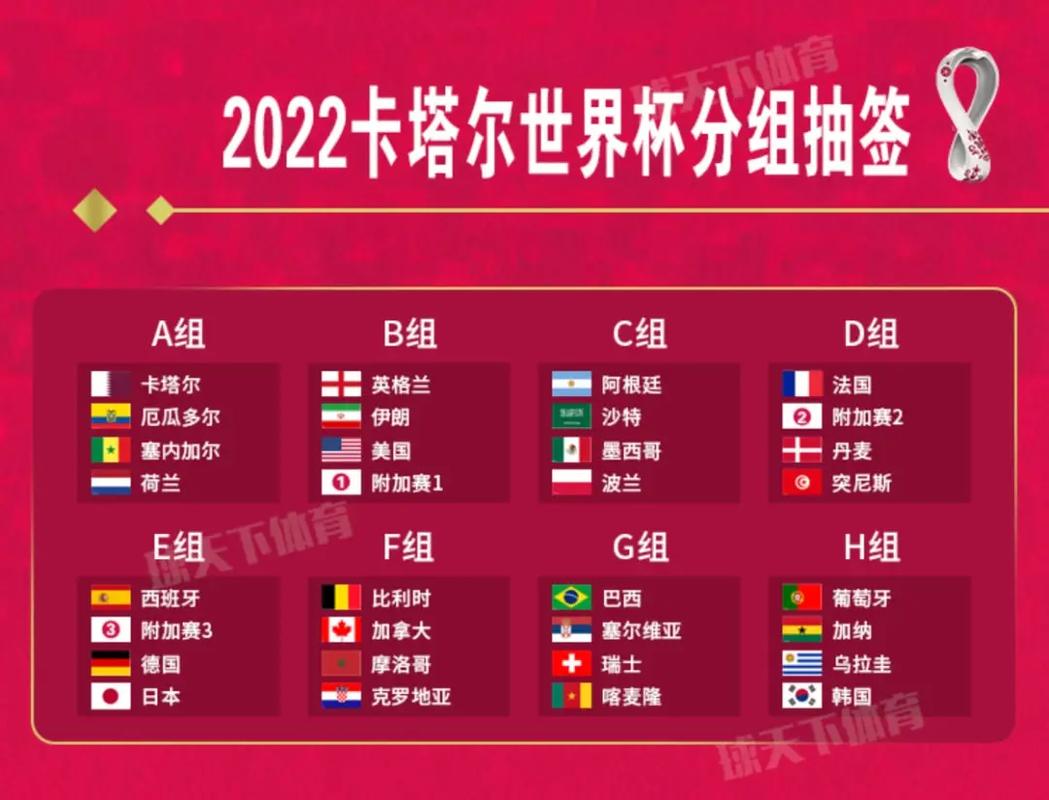 2022世界杯分组的相关图片
